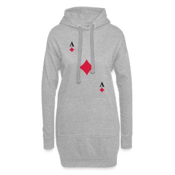 Ace of Diamonds - Hoodie-Kleid - Grau meliert - Vorne
