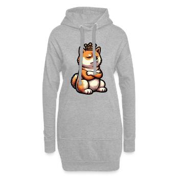 Shiba Inu Shiba propriétaire Shiba lover Shiba inus - Sweat-shirt à capuche long Femme - gris chiné - Devant