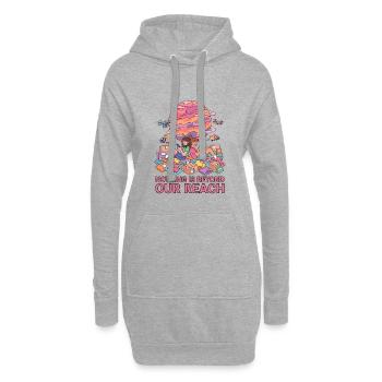 Rien n’est hors de notre portée - Sweat-shirt à capuche long Femme - gris chiné - Devant