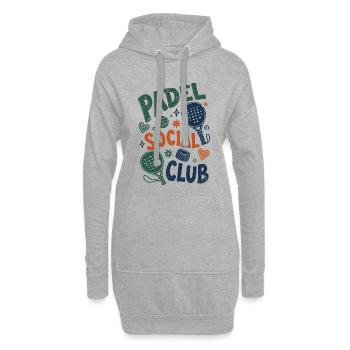 Vintage Padel Social Club - Hoodie-Kleid - Grau meliert - Vorne