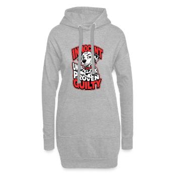 Dalmatiner - Hoodie-Kleid - Grau meliert - Vorne