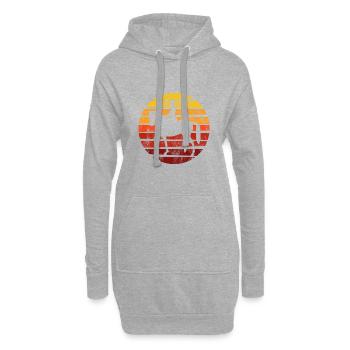 Dressur Dressurreiten Dressurreiter Reiten Pferd - Hoodie-Kleid - Grau meliert - Vorne