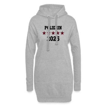Polierin Beruf Polier Bauleiterin Bau Ingenieurin - Hoodie-Kleid - Grau meliert - Vorne