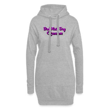 Bad Hair Day Queen - Hoodie-Kleid - Grau meliert - Vorne