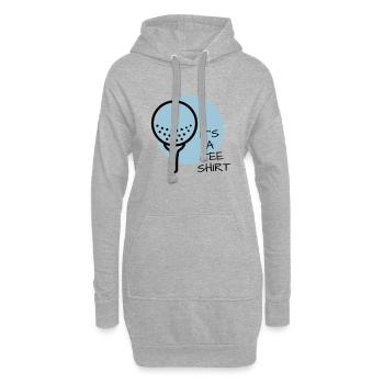 Golf Tee Abschlag lustige Sprüche Golfer Geschenk - Hoodie-Kleid - Grau meliert - Vorne