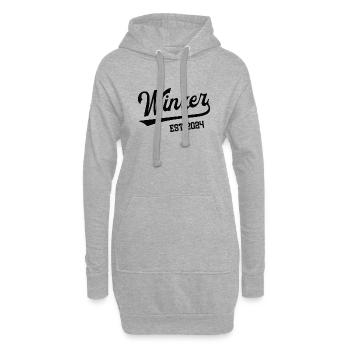 Winzer 2024 Beruf Winzerei Weinbau Weinleser Wein - Hoodie-Kleid - Grau meliert - Vorne