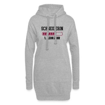 Ausbildung Schneiderin 1. Lehrjahr Schneiderlehre - Hoodie-Kleid - Grau meliert - Vorne