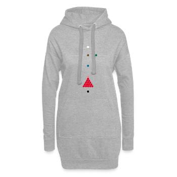 Snooker - Hoodie-Kleid - Grau meliert - Vorne