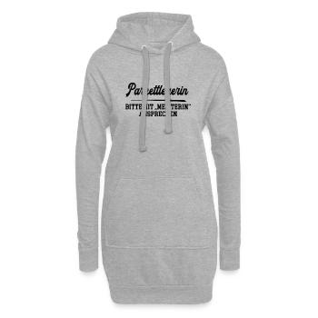 Parkettlegerin Meister Prüfung Bestanden Bodenlege - Hoodie-Kleid - Grau meliert - Vorne