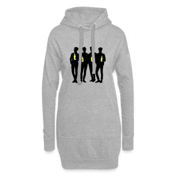 Enterrement de vie de garçon - Sweat-shirt à capuche long Femme - gris chiné - Devant