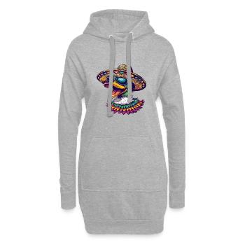 Ente Lustig Sombrero - Hoodie-Kleid - Grau meliert - Vorne