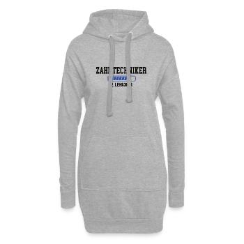 Ausbildung Zahntechniker 2. Lehrjahr Zahntechnik - Hoodie-Kleid - Grau meliert - Vorne
