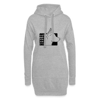 Profil de talonneur Bouvier Chien Chiens Chien Wilsigns - Sweat-shirt à capuche long Femme - gris chiné - Devant