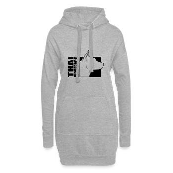 Thai Ridgeback Profil Hunde Hund Wilsigns - Hoodie-Kleid - Grau meliert - Vorne