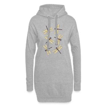 Sechs Libellen - Hoodie-Kleid - Grau meliert - Vorne