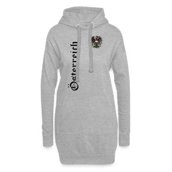 Österreich - Hoodie-Kleid - Grau meliert - Vorne