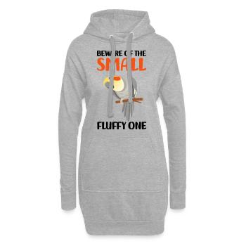 Nymphensittich - Hoodie-Kleid - Grau meliert - Vorne