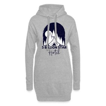 Camping sous les étoiles Camping Caravan Tente - Sweat-shirt à capuche long Femme - gris chiné - Devant