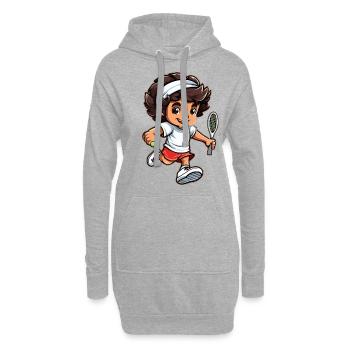 Tennis - Hoodie-Kleid - Grau meliert - Vorne