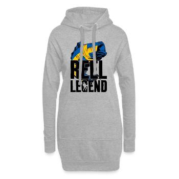 REEL LEGEND SCHWEDEN ANGELN ANGLER - Hoodie-Kleid - Grau meliert - Vorne