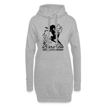 Büro Fee - Smart, Clever & Charmant - Hoodie-Kleid - Grau meliert - Vorne