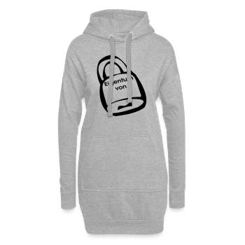 Vorhängeschloss Eigentum - Hoodie-Kleid - Grau meliert - Vorne