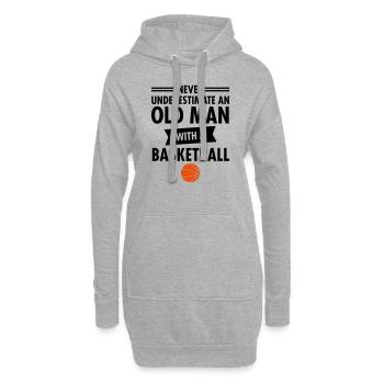 Old Man - Basketball - Hoodie-Kleid - Grau meliert - Vorne