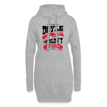 doyle name thing you wouldnt understand - Hoodie Dress - heather grey - Front