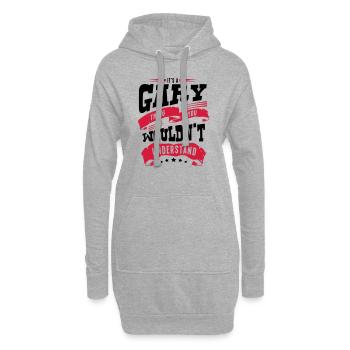gary name thing you wouldnt understand - Hoodie Dress - heather grey - Front