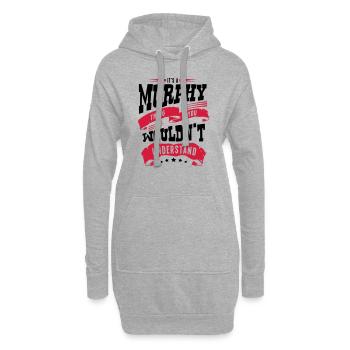 murphy name thing you wouldnt understand - Hoodie Dress - heather grey - Front