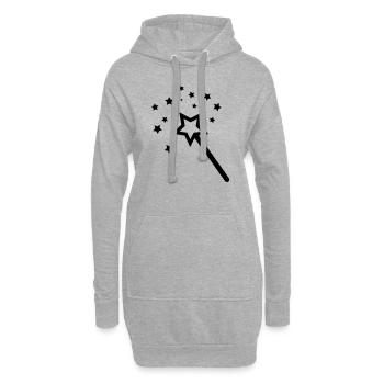 zauberstab - Hoodie-Kleid - Grau meliert - Vorne