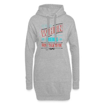 Citation éditeur drôle citation Costume Blogging livres - Sweat-shirt à capuche long Femme - gris chiné - Devant