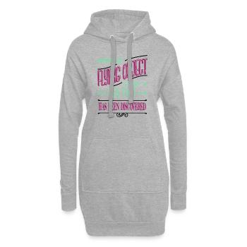 extraterrestre je ne parle pas humain anal échantillon extraterrestre ovni - Sweat-shirt à capuche long Femme - gris chiné - Devant