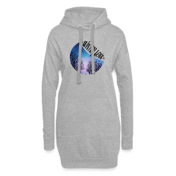 Winter Love - Hoodie-Kleid - Grau meliert - Vorne