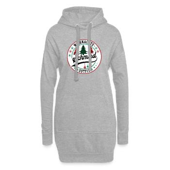 Schmied Weihnachten XMAS Schmiede Metallbauer - Hoodie-Kleid - Grau meliert - Vorne