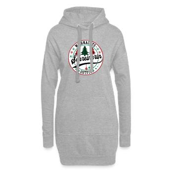 Schreinerin Weihnachten Tischlerin XMAS Tischlerei - Hoodie-Kleid - Grau meliert - Vorne