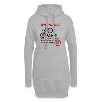 WARNUNG - Hoodie-Kleid - Grau meliert - Vorne
