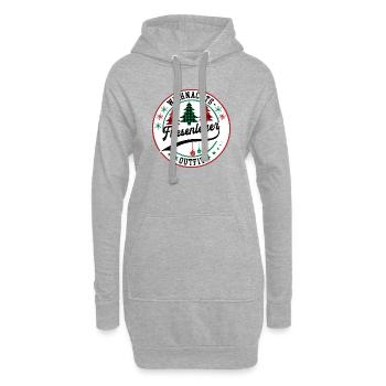 Fliesenleger Weihnachten Kollege Bodenleger - Hoodie-Kleid - Grau meliert - Vorne