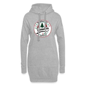 Uhrmacherin Weihnachten Uhrmacher Juwelier - Hoodie-Kleid - Grau meliert - Vorne