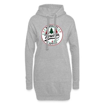 Tierwirtin Weihnachten Kollege Tierwirt Bäuerin - Hoodie-Kleid - Grau meliert - Vorne