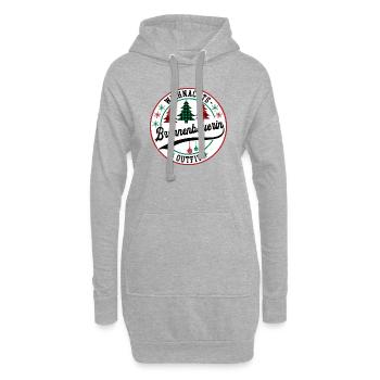 Brunnenbauerin Weihnachten Kollege Brunnenbau - Hoodie-Kleid - Grau meliert - Vorne