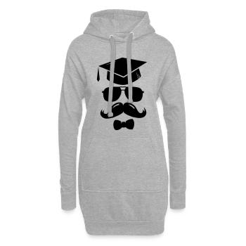 Lustige Schule Abschluss Abitur Abi Matura T-Shirt - Hoodie Dress - heather grey - Front