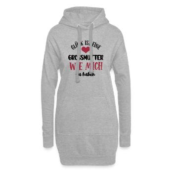 Grossmutter Oma Mama Uroma Mutter Großmutter - Hoodie-Kleid - Grau meliert - Vorne