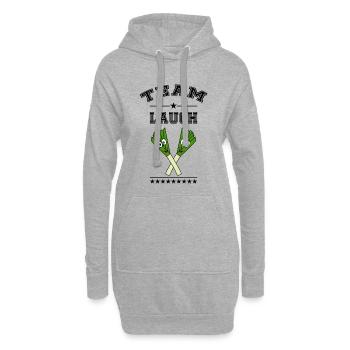 Team Lauch - Hoodie-Kleid - Grau meliert - Vorne