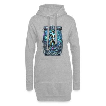 Aura of Chrome Cybernetic Chronicles Alien Core - Hoodie-Kleid - Grau meliert - Vorne