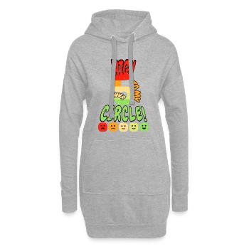 High 5 For My Inner Circle - Hoodie-Kleid - Grau meliert - Vorne