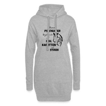 Heu Karotten und Stroh - Hoodie-Kleid - Grau meliert - Vorne
