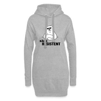 Eisbader winterschwimmen im Eisbad kälteresistent - Hoodie-Kleid - Grau meliert - Vorne