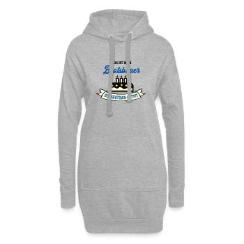 Geburtstag Bootsbauer Bootsbau Schiffbauer Boote - Hoodie-Kleid - Grau meliert - Vorne