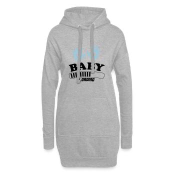 baby loading - Hoodie-Kleid - Grau meliert - Vorne